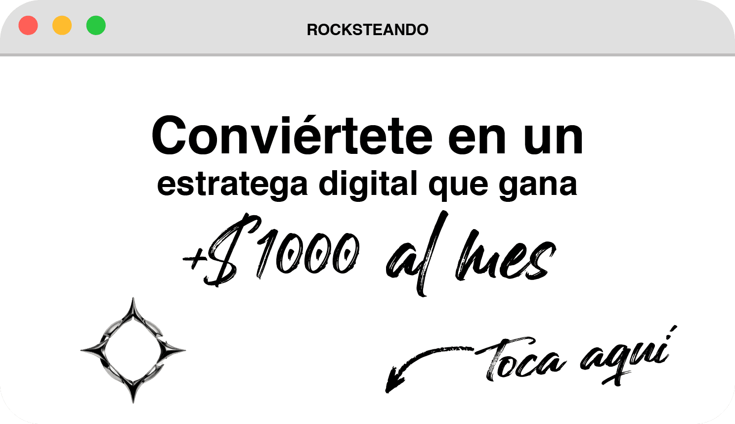 Conviértete en un estratega digital que gana más de mil dólares al mes. Toca aquí.